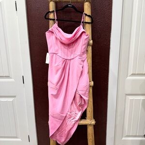 Bardot Fuchsia Dress